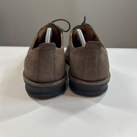 Ecco Shoes Mens 45 US 11.5 Brown Leather Lace Up Oxford Dress See Description - Picture 3 of 8
